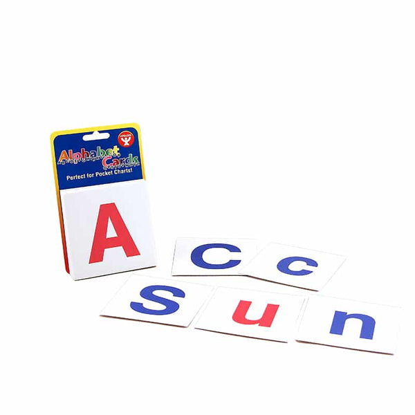 Alpha Cards 30 A-Z, 4 Blank Cards 3"x3" -  Upper Case