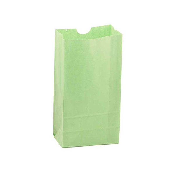 Paper Bags Size #6 - 100 per pkg, Lime Green