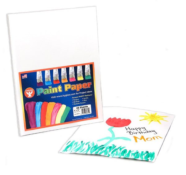 Paint Paper - 25 ct., 9"x12"