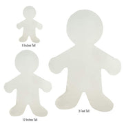 Corrugated People & Shapes - 12" person, 12 ct.