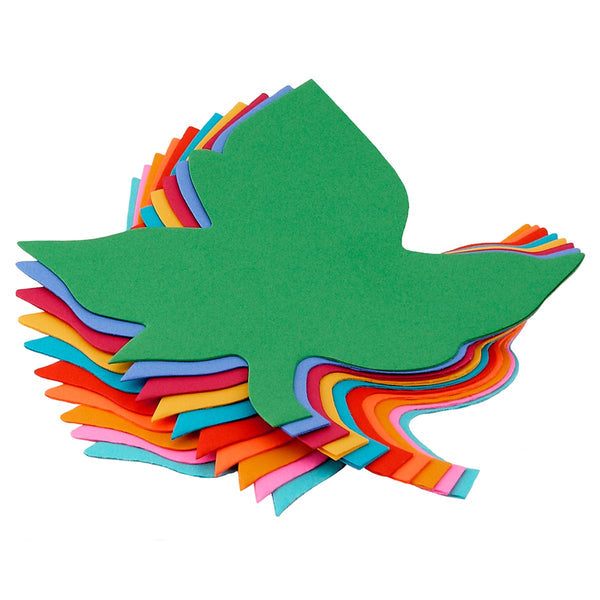 Bright Cutouts - 240 ct., 6" Leaf, Asst'd Colors