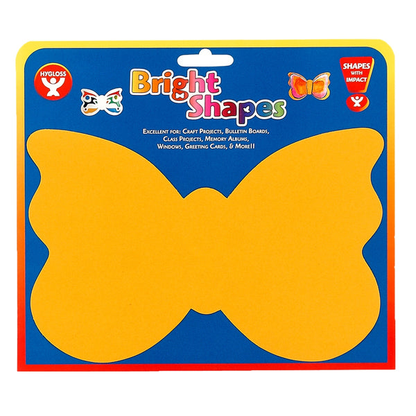 Bright Cutouts - 40 ct., 8" Butterfly, Asst'd Colors