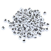 ABC Beads, 80 Black & White
