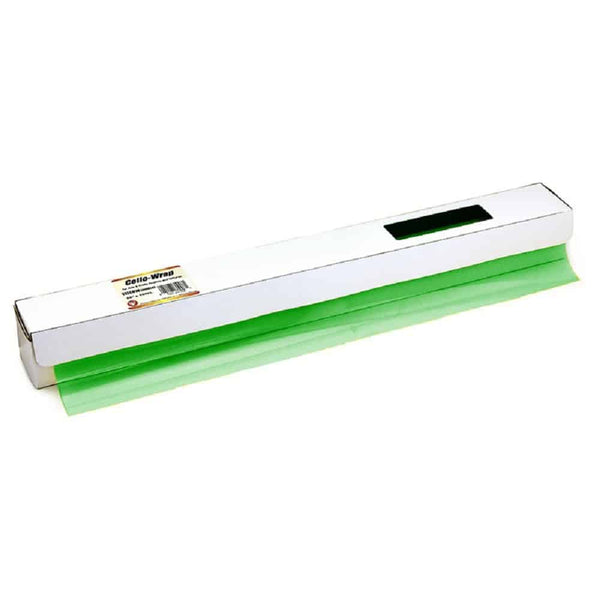 Cello-Wrap Roll w/ Cutter Box - 1 roll, 20"x100' - Green