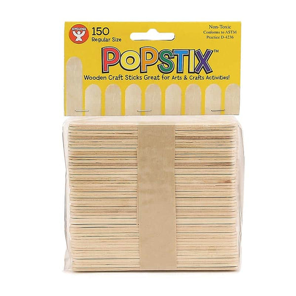 Natural Popstix - 150 of 4.5" bagged