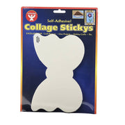 Collage Sticky Shapes - 6 ct., 8" Butterfly