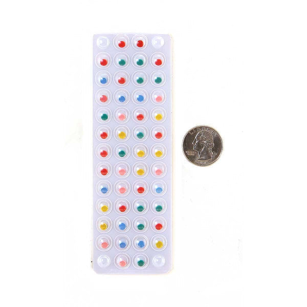 Wiggle Eyes - Self-Adhesive, 96 of 7 mm Asst'd