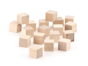 Wood Blocks - 3/4" Blocks, 18 pcs