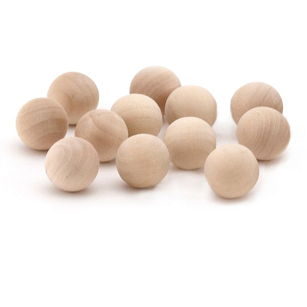 Wood Balls - 12 ct, 1" Balls