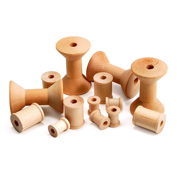 Wood Spools - 72 Spools, 3/4"x1"