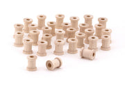 Wood Spools - 30 ct, 1/2"x5/8"