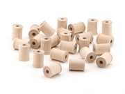 Wood Spools - 18 ct, 3/4"x1"
