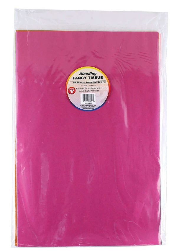 Tissue Assortments Bleeding - 50 sheets, 12"x18"