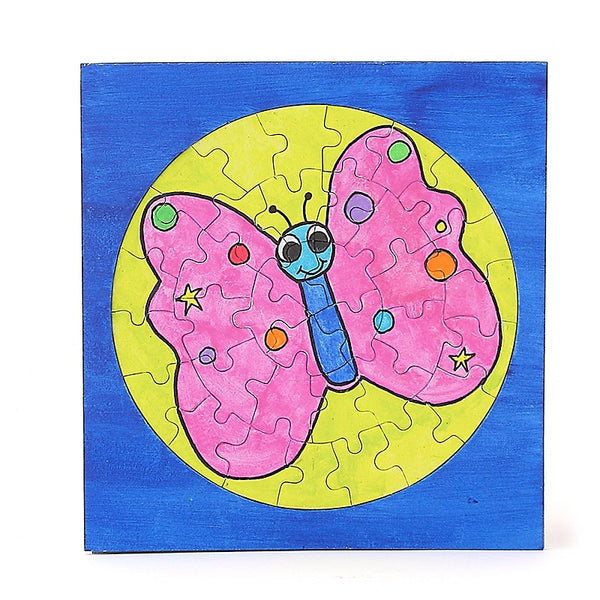 Color Your Own Puzzles - 6 ct, Round, Frame 7.75" x 8.25", Puzzle 6.75" diameter, 36 pcs per puzzle
