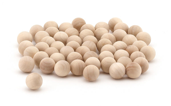 Wood Balls - 72 ct, 3/4" Balls