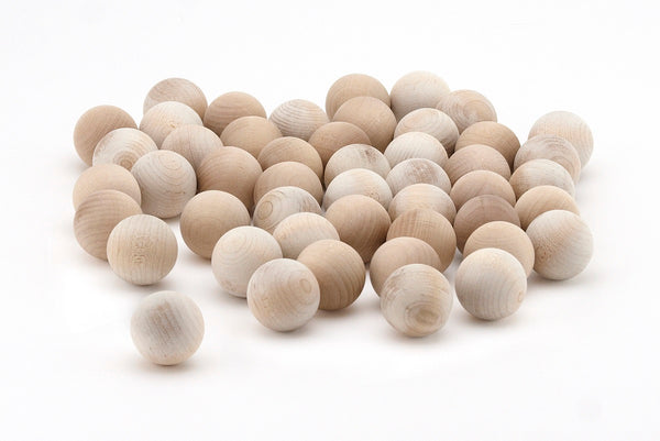 Wood Balls - 48 ct, 1" Balls