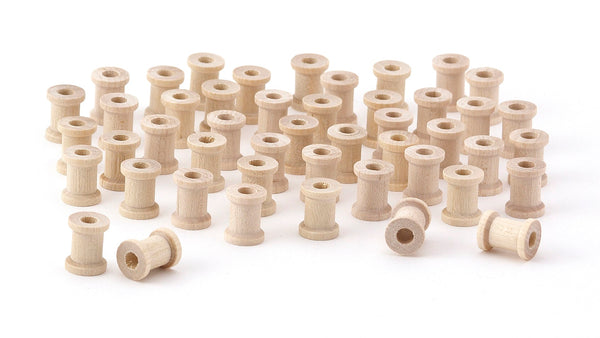 Wood Spools - 120 ct, 1/2"x5/8"