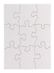 Blank Puzzle - 9pcs, 4"x5.5", 8 puzzles w/ envelopes *(9MA8EW)
