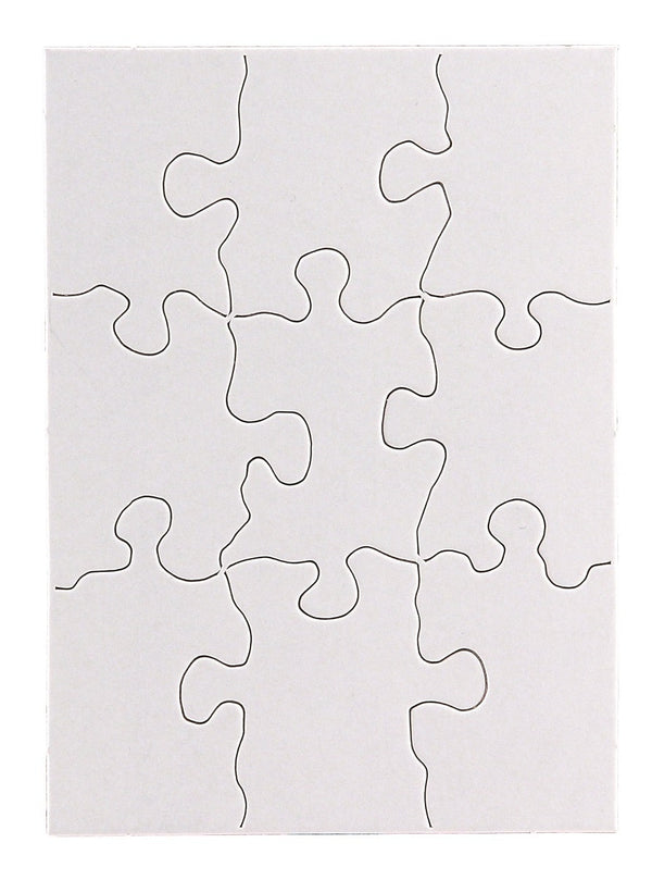 Blank Puzzle - 9pcs, 4"x5.5", 8 puzzles w/ envelopes *(9MA8EW)
