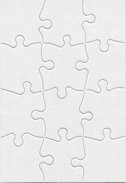 Blank Puzzle - 12pcs, 5.5"x8", 8 puzzles w/ envelopes *(12MB8EW)