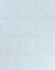 Blank Puzzle - 12pcs, 8.5"x11", 4 puzzles w/ envelopes *(12TC4EW)