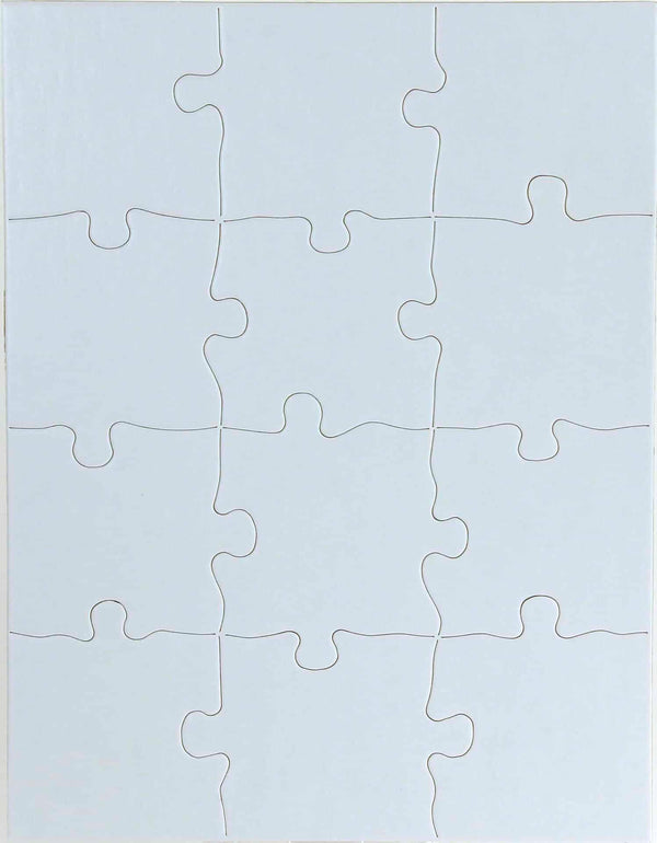 Blank Puzzle - 12pcs, 8.5"x11", 4 puzzles w/ envelopes *(12TC4EW)
