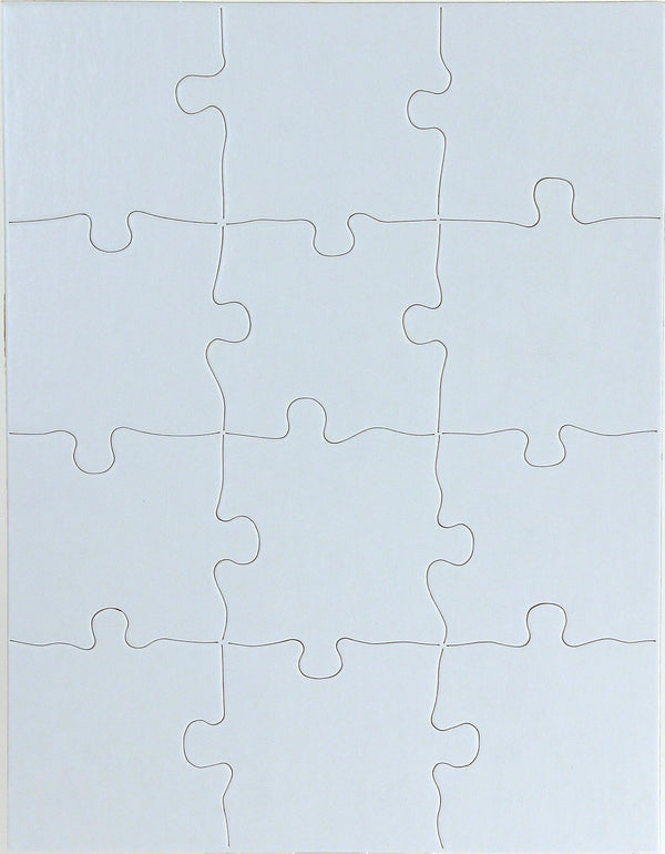 Blank Puzzle - 12pcs, 8.5"x11", 12 puzzles