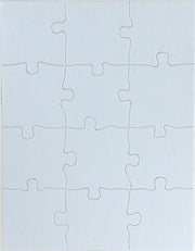 Blank Puzzle - 12pcs, 8.5"x11", 100 puzzles
