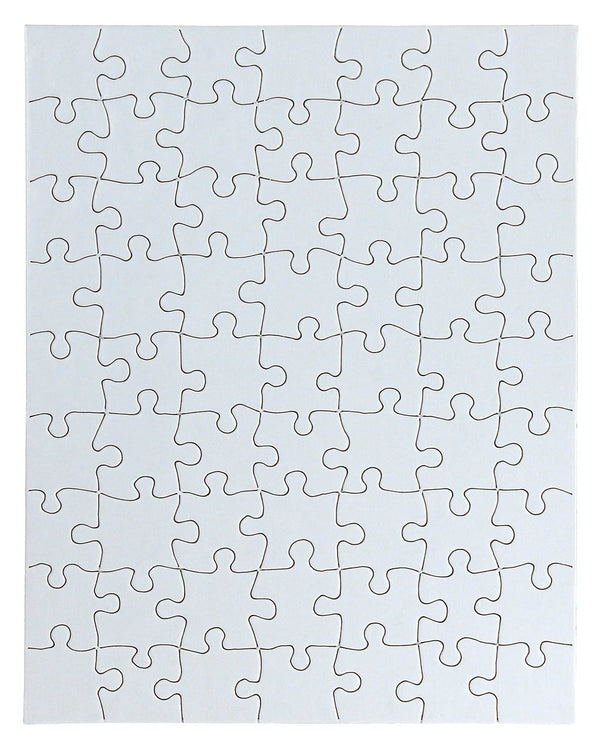 Blank Puzzle - 63pcs, 8.5"x11", 4 puzzles w/ envelopes *(63TC4EW)