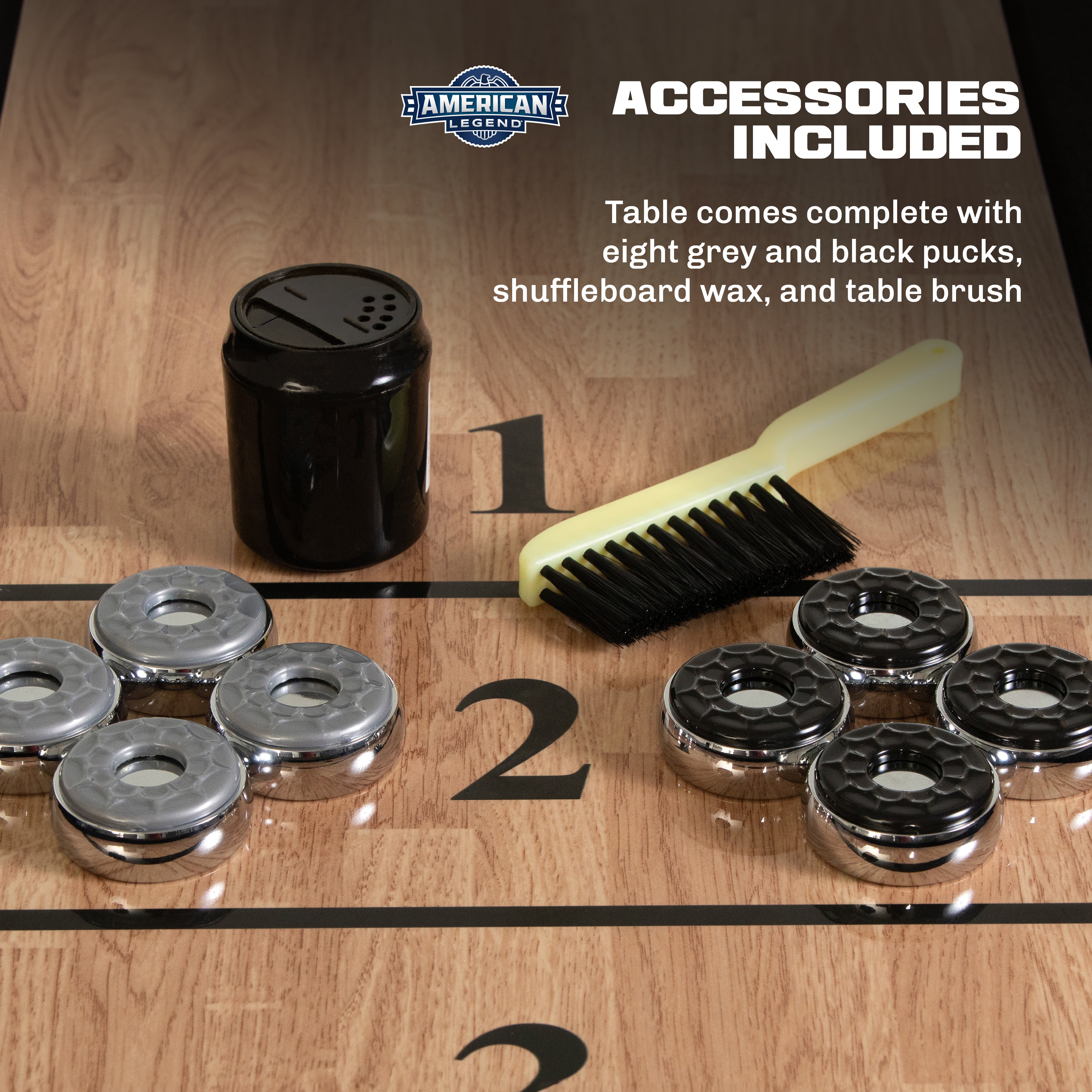 American Legend Westbrook LED Shuffleboard with Buffet Top