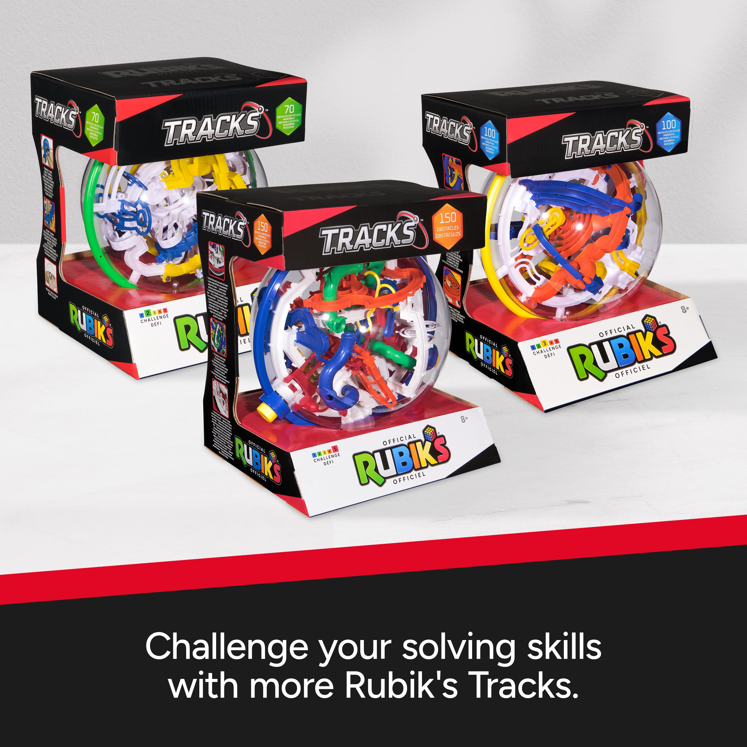 Rubik’s Cube, Rubik’s Tracks Star Wars, Mandalorian-Themed 3D Gravity Maze & 3D Puzzle Game with 80 Obstacles, Grogu Miniature Inside, Problem-Solving Challenging Brain Teaser Fidget Toy, Ages 8 & Up