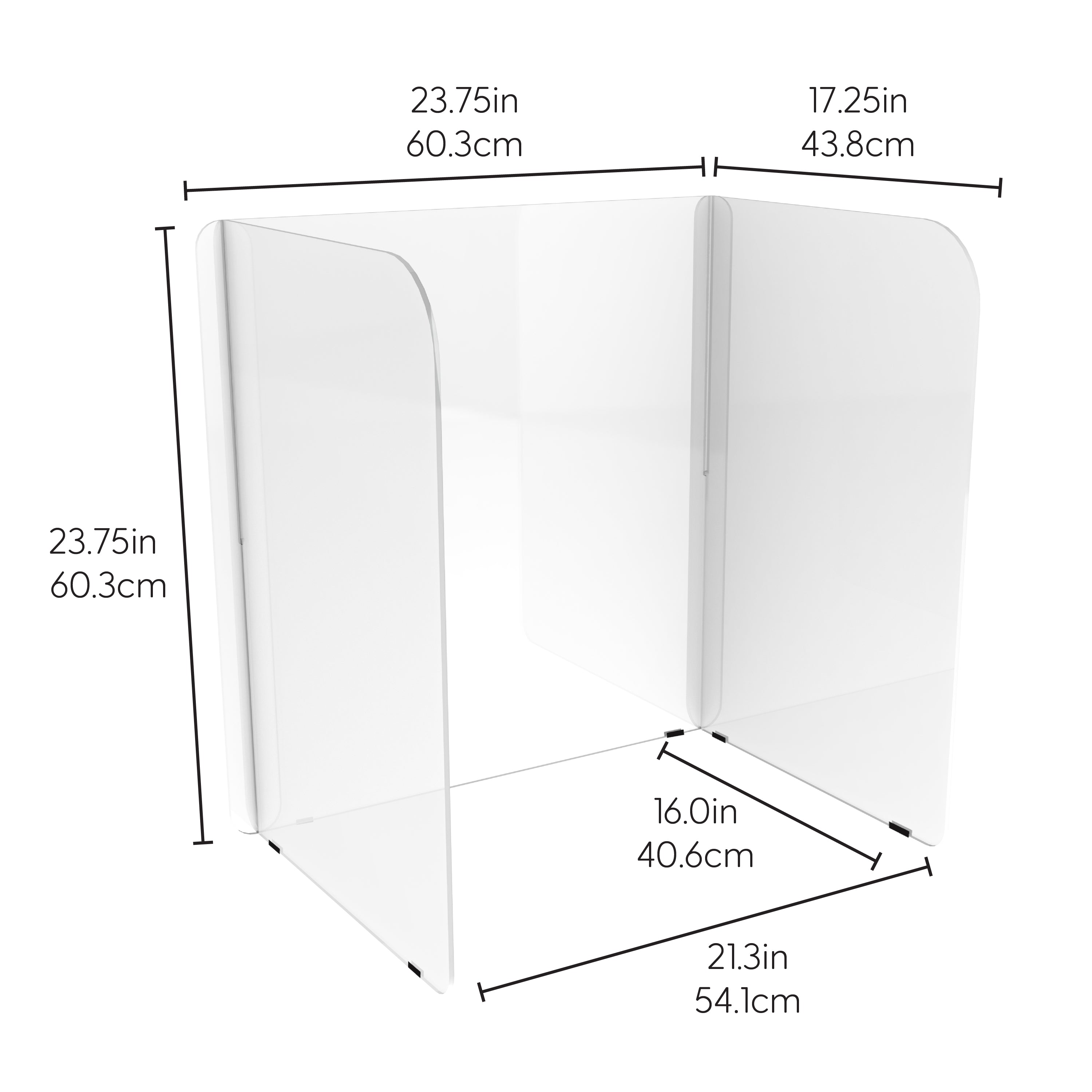 Individual Tabletop Divider 24" Height, 4-Pack