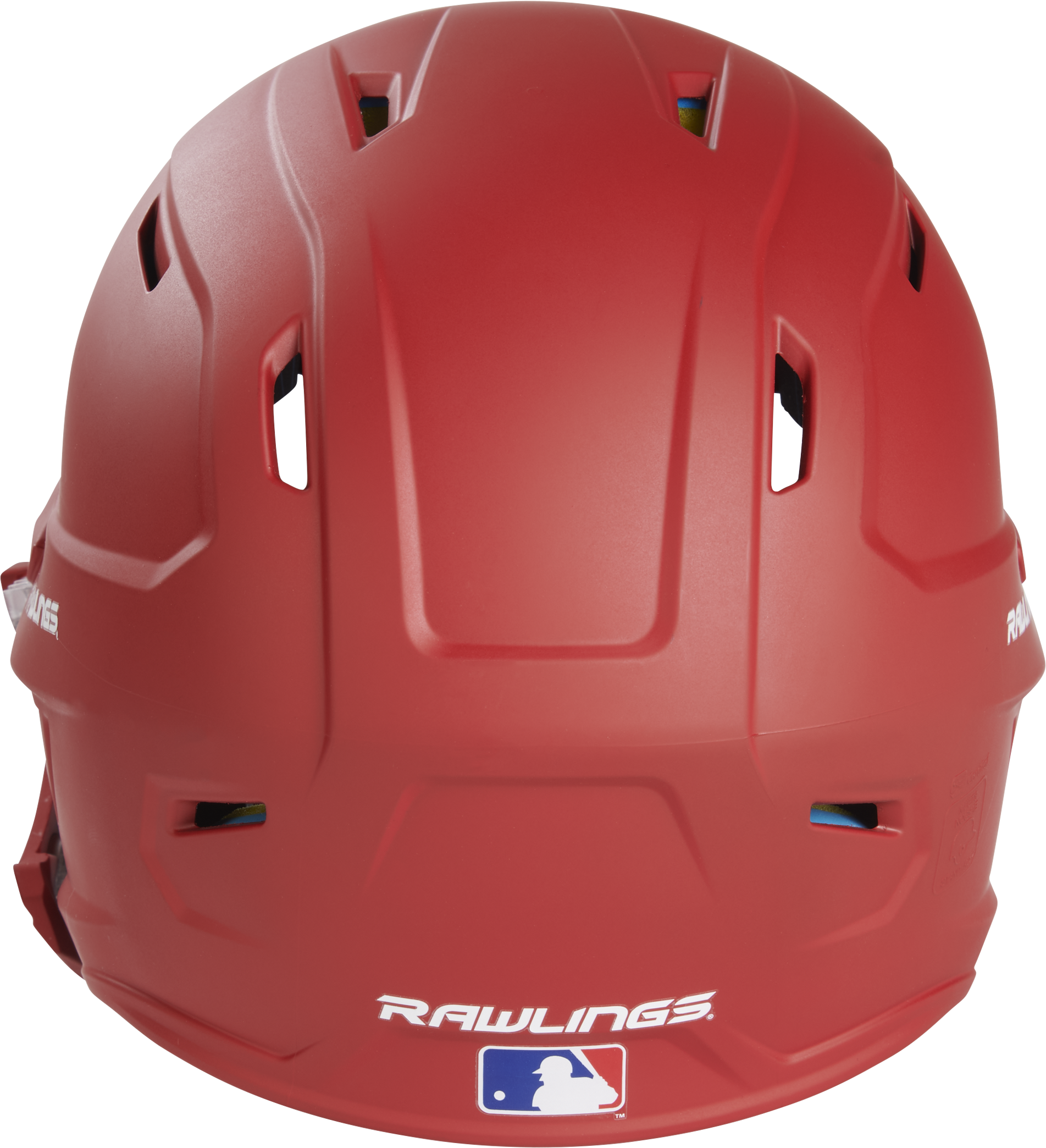 Rawlings Mach Adjust With Rhb Extension Matte Senior Batting Helmet - Scarlet