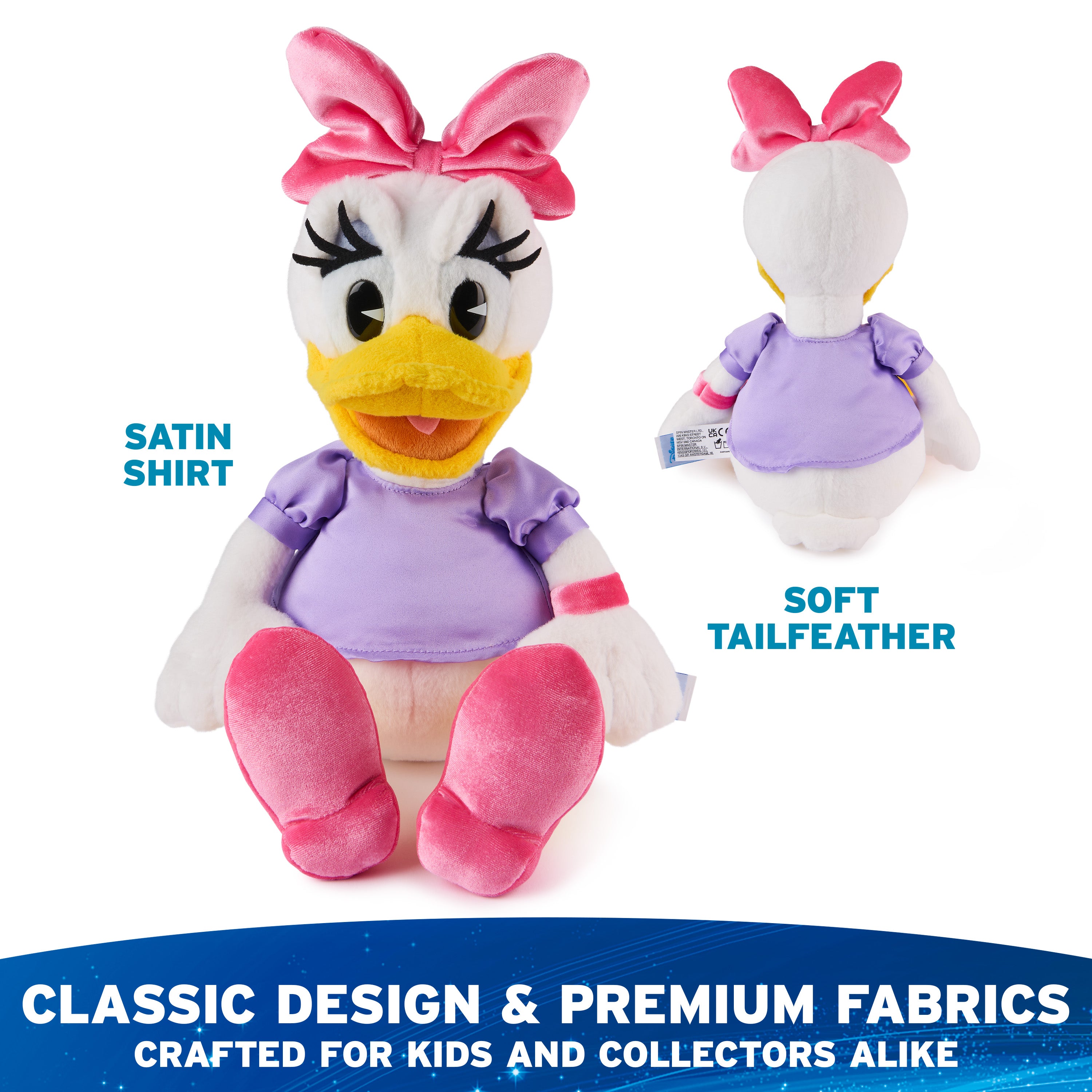 GUND Disney Official Daisy Duck Classic Plush, Mickey and Friends, Deluxe Collector Stuffed Animal for Ages 1 and Up, Blue/White, 14”