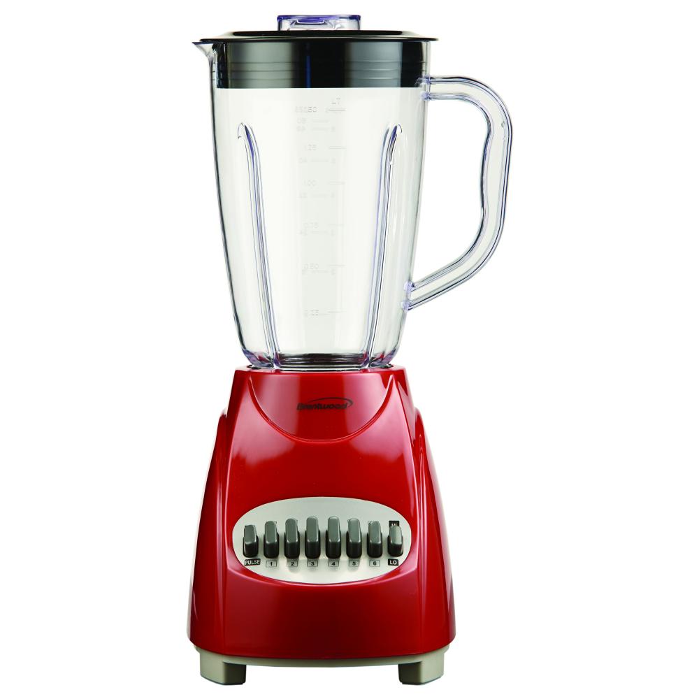 Brentwood JB-220R 12-Speed + Pulse Blender, Red