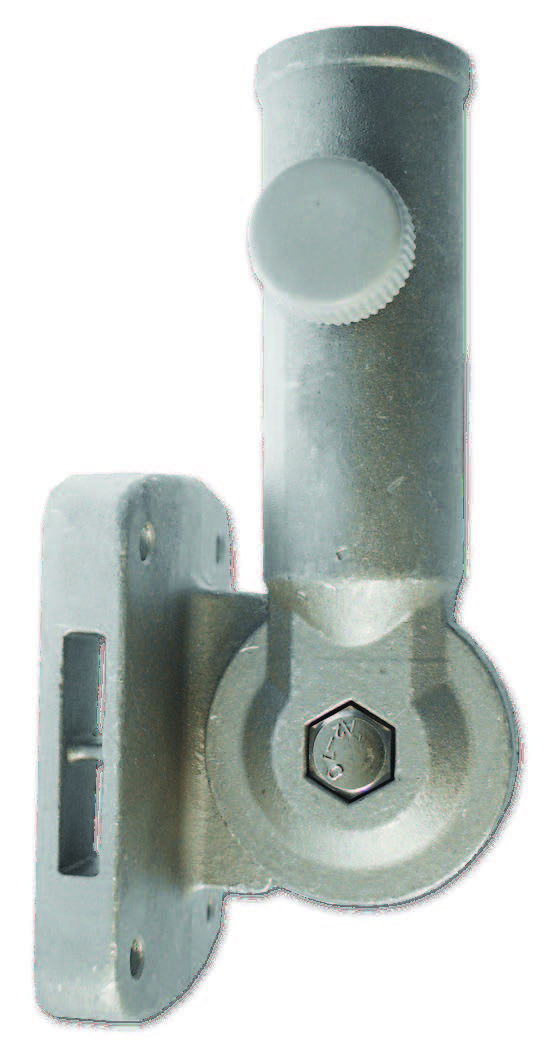 Silver Cast Aluminum Wall Bracket Indoor Outdoor Usage for 1" Pole