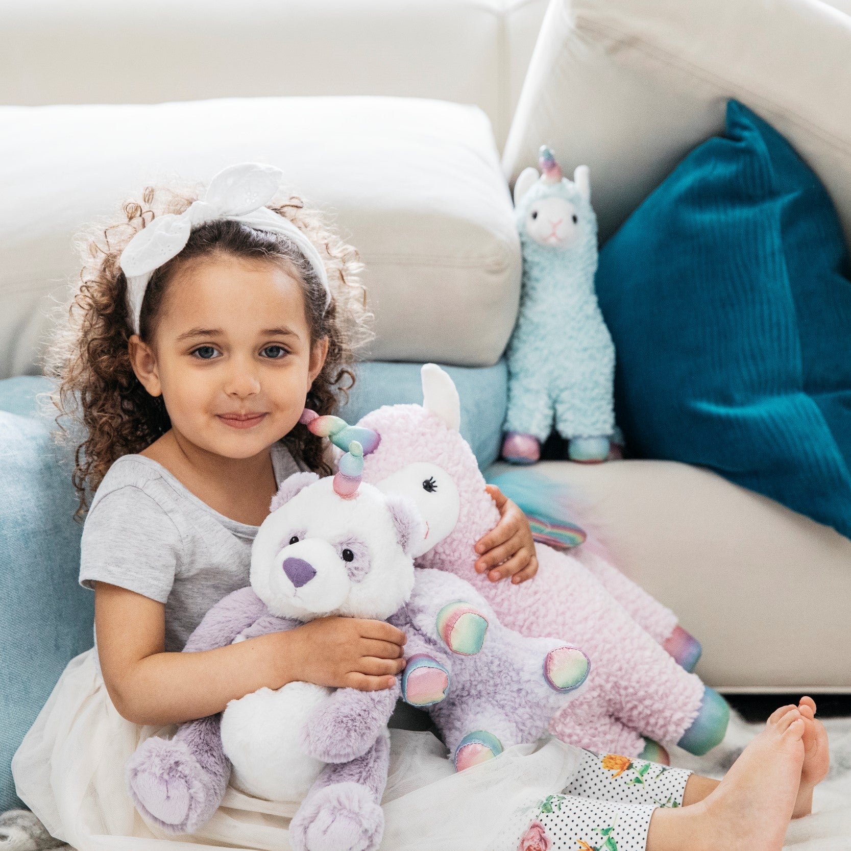 GUND Sugar Plum Llamacorn Plush Toy, Unicorn Stuffed Animal for Ages 1 and Up, Purple/Rainbow, 11"