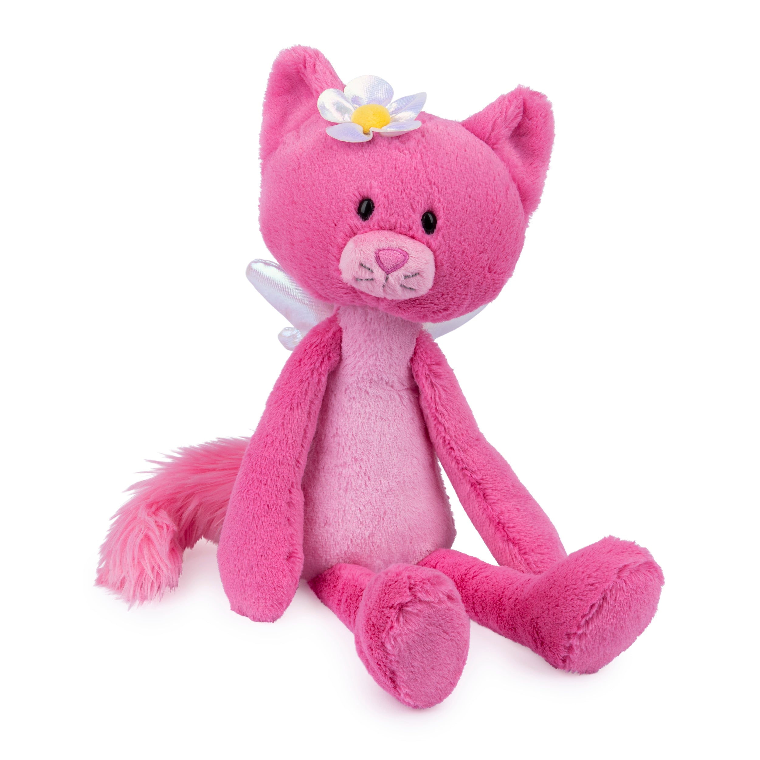 GUND Take Along Friends, Maeve Rose Fairy Cat Plush Toy, Cat Stuffed Animal for Ages 1 and Up, Pink, 15”