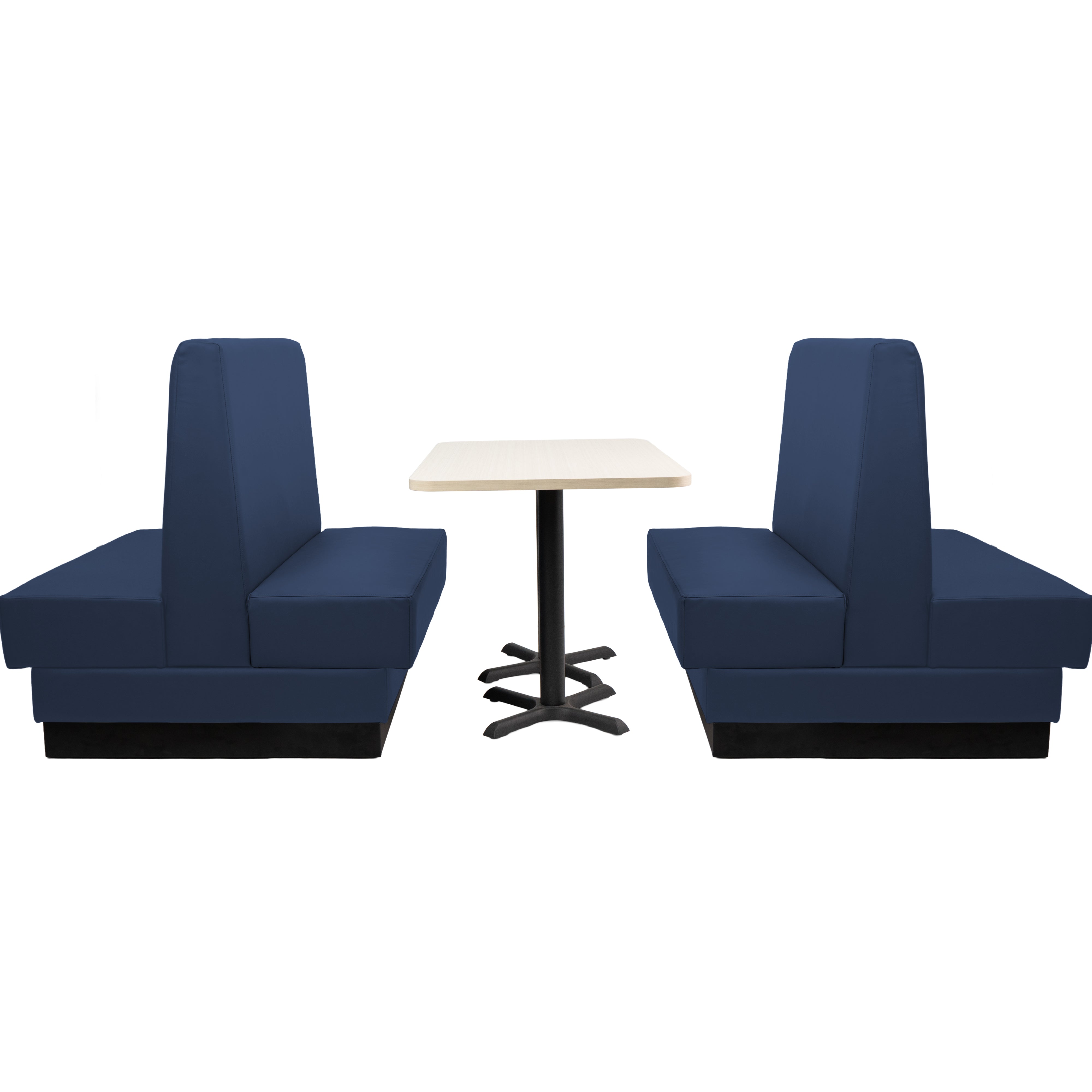 Pro Series Double-Sided Restaurant Booth Seating - Navy