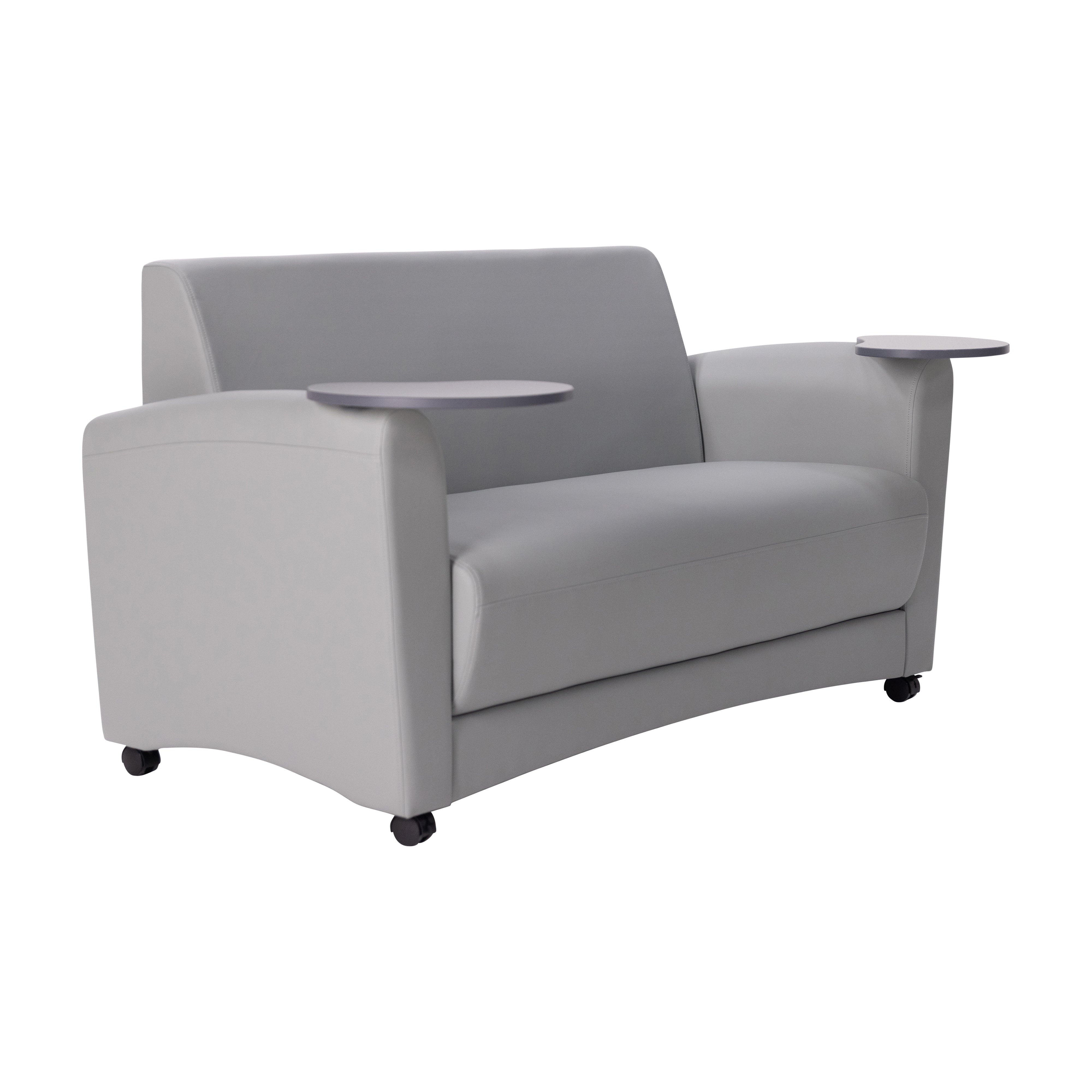 Pro Series Upholstered Common Area Sofa with Tablet - Gray/Cosmic Strandz