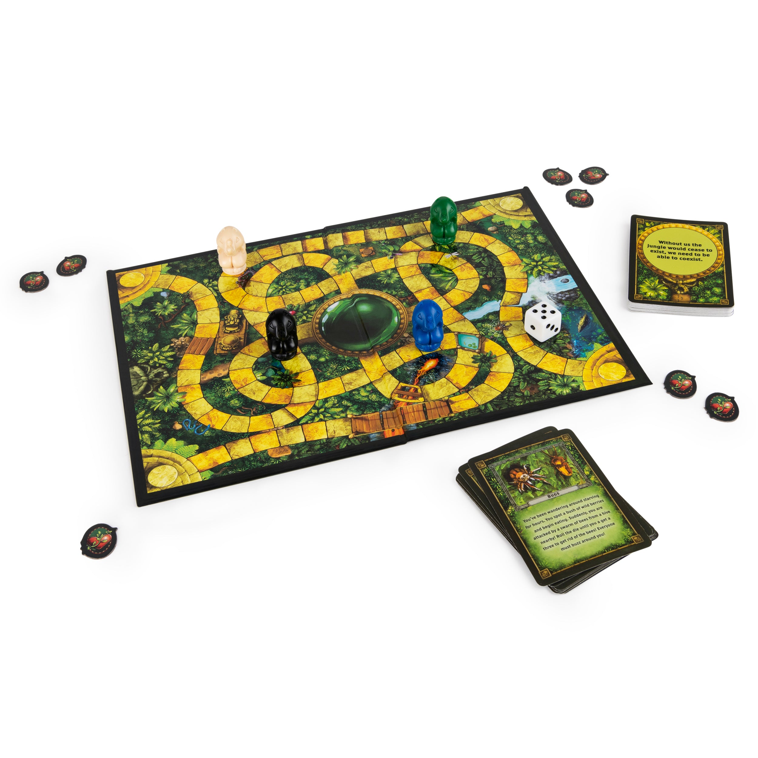 Jumanji, Ready to Roll Fast-Paced 2-4 Player Board Game by Spin Master Games, for Family Game Night Based on the Film, for Adults & Kids Ages 8 and up