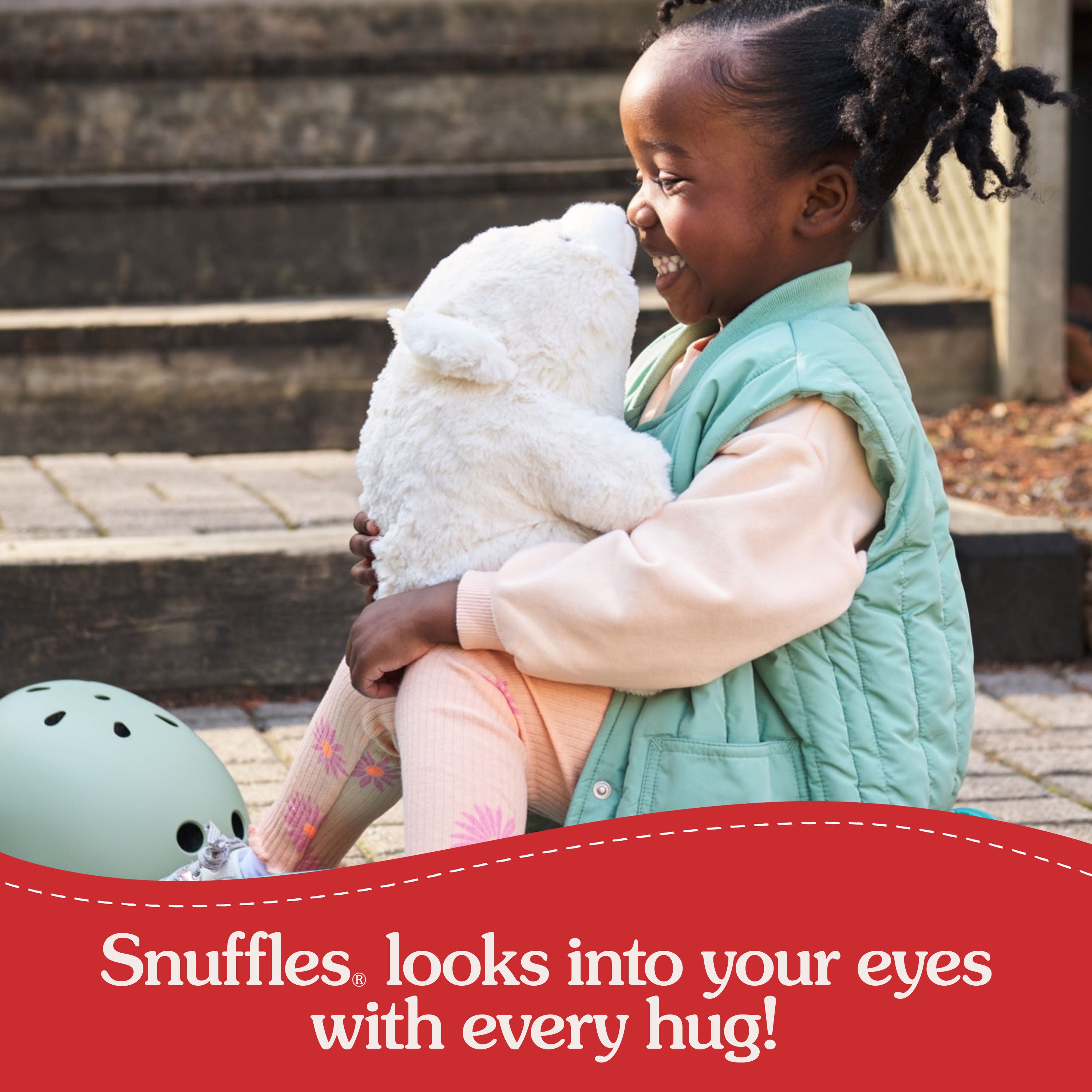 GUND Original Snuffles Teddy Bear, Premium Stuffed Animal for Ages 1 and Up, White, 10”