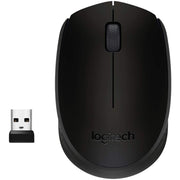 Logitech 2. 4GHz Wireless 3-Button Optical Scroll Mouse w/ Nano USB Receiver (Black)