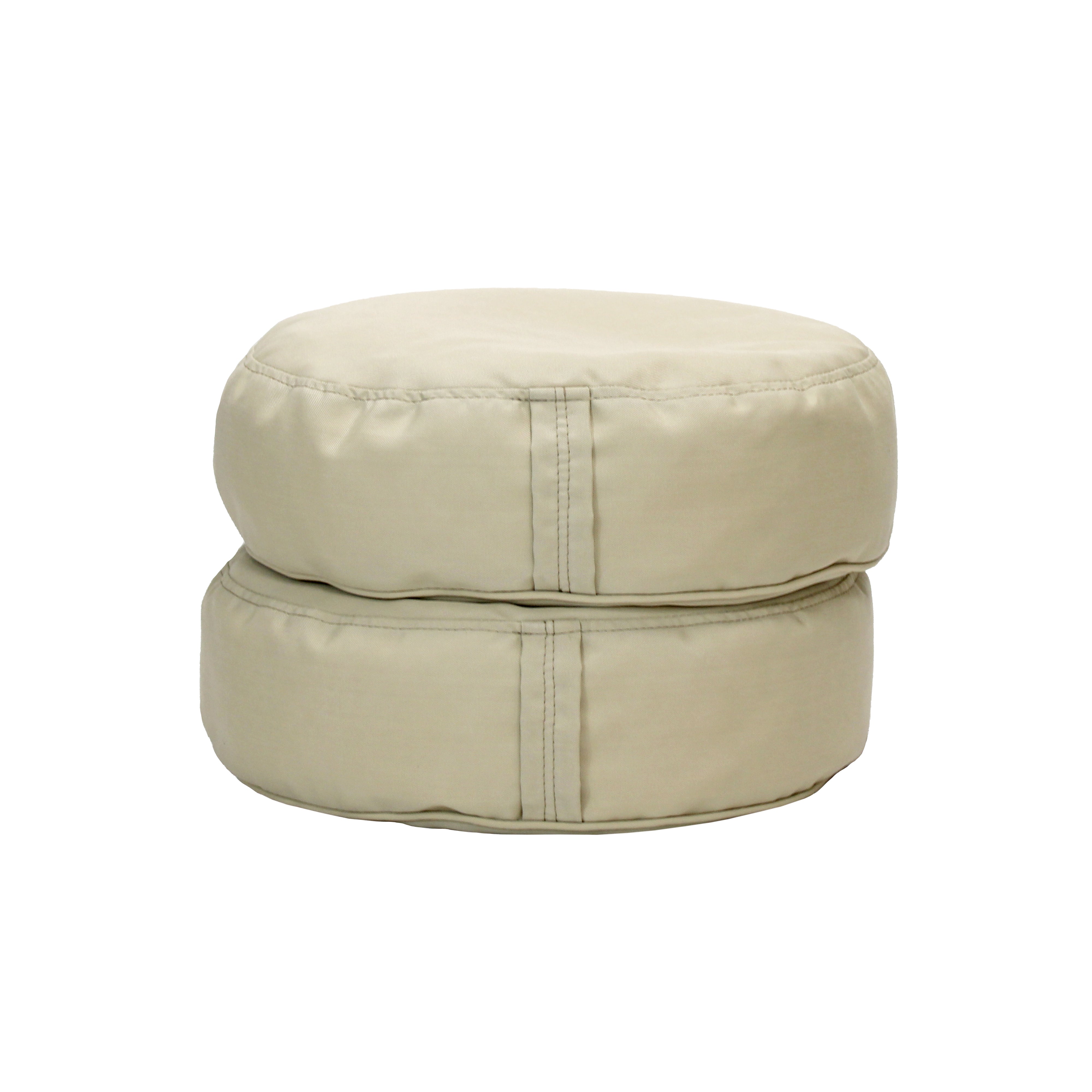 Element 16" Round Bean Cushions, 2-Piece - Beige Sand