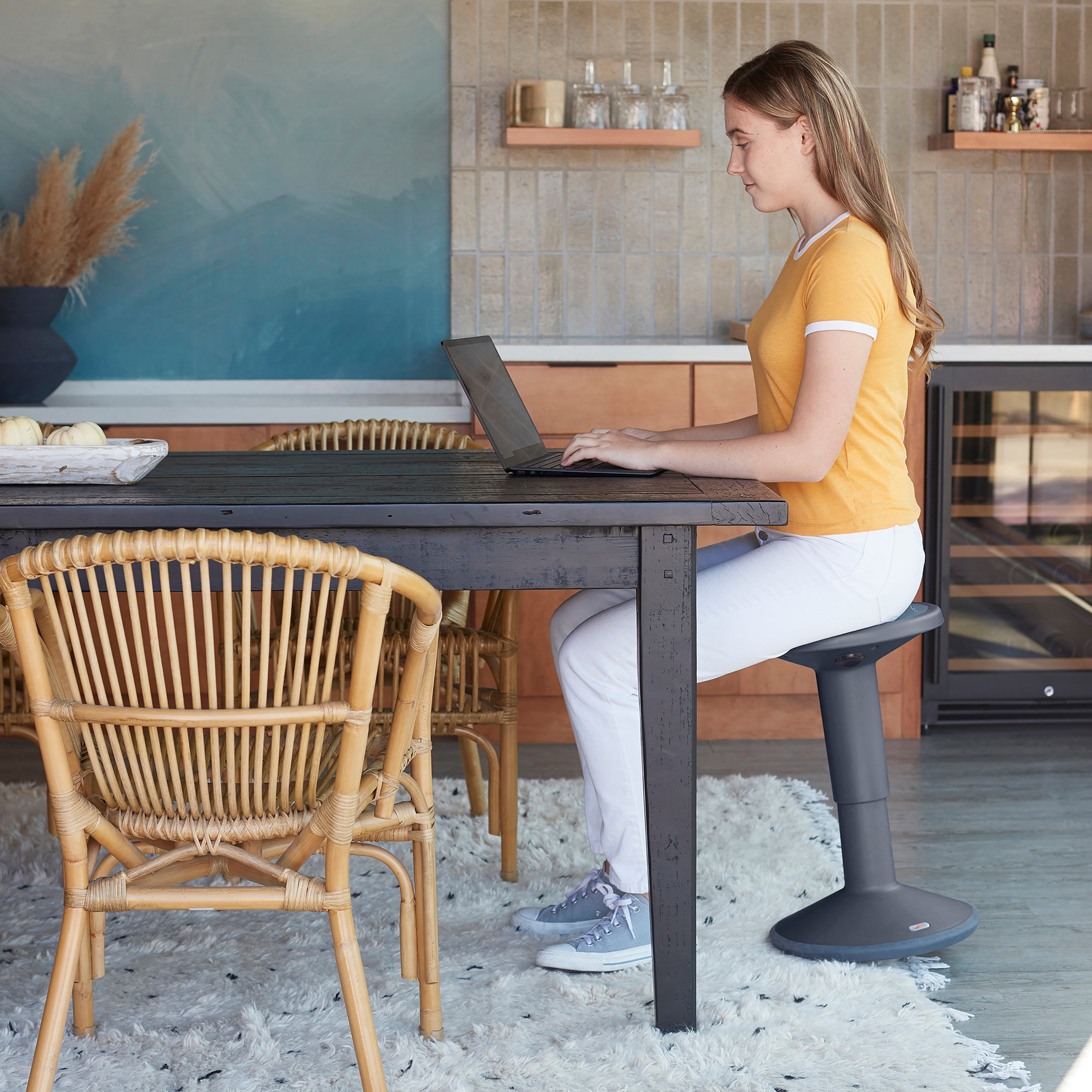 SitWell Adjustable Stool - Grey