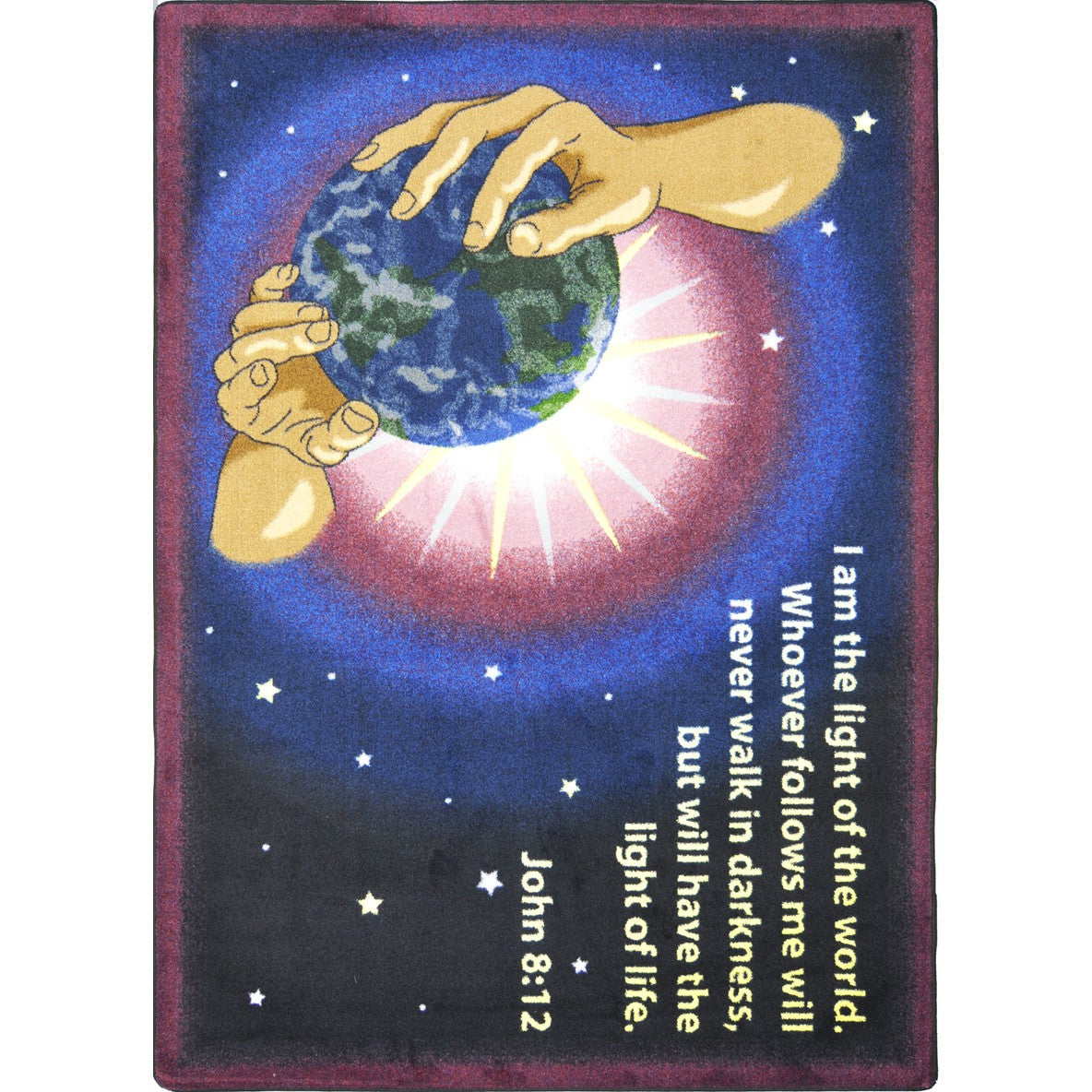 I Am The Light 7'8" x 10'9" area rug in color Multi