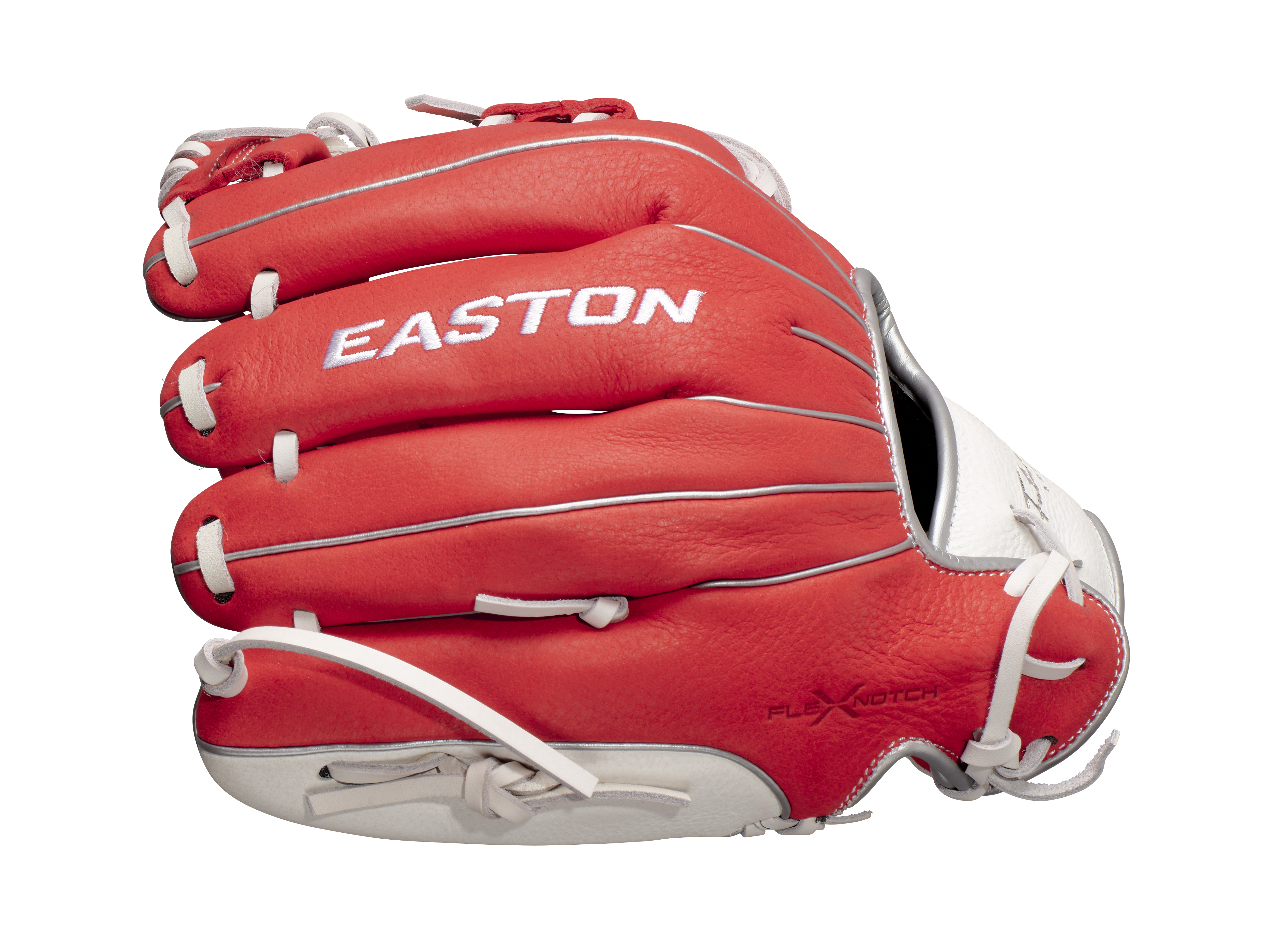 Easton Future Elite Series Youth 11-Inch Baseball Glove - Right Hand Thrower - Red/White