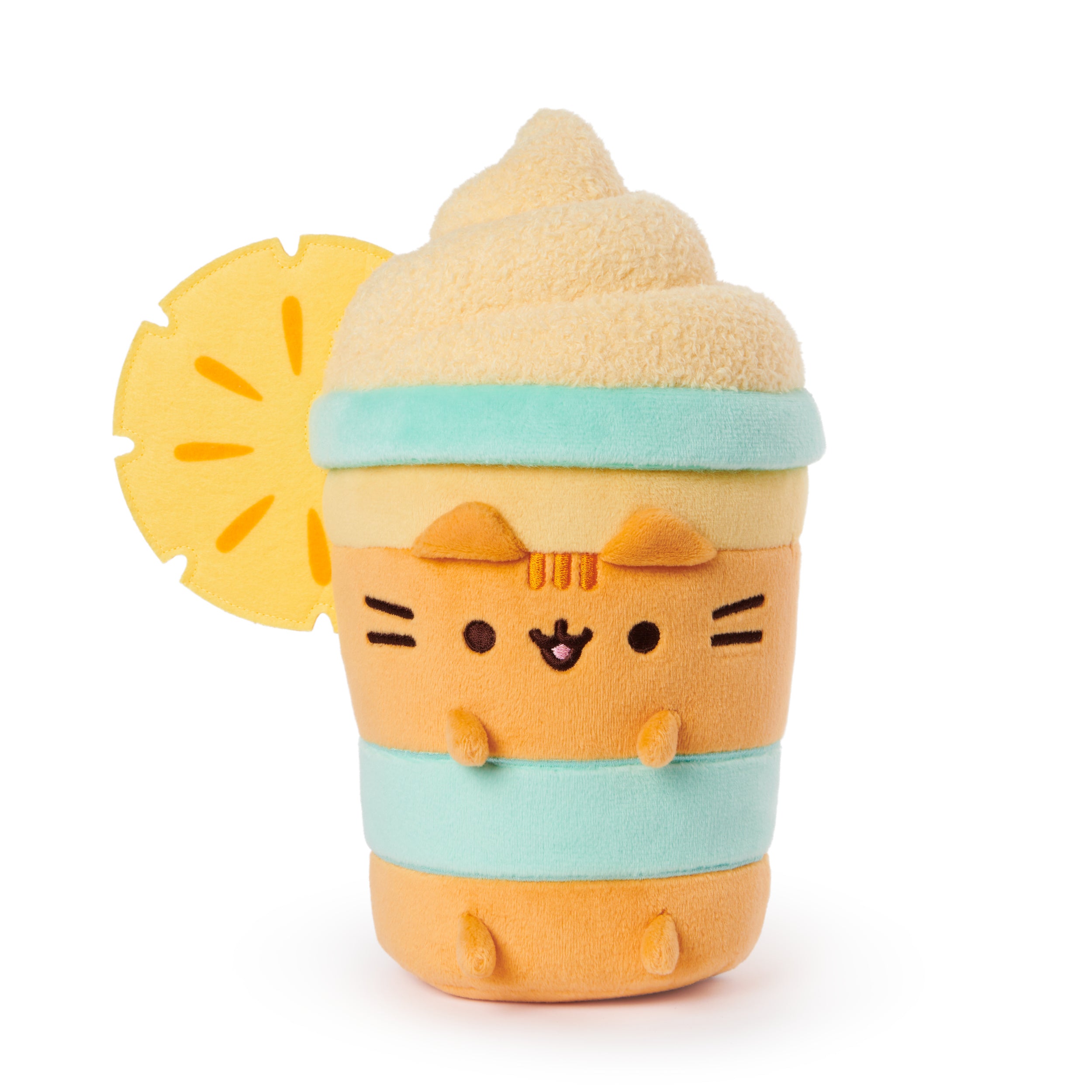 GUND Pusheen Pineapple Float Plush, Cat Stuffed Animal for Ages 8 and Up, Orange, 9.5”