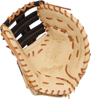 Rawlings Heart Of The Hide Series First Base Mitt 13-Inch Baseball Glove - Right Hand Thrower - Camel
