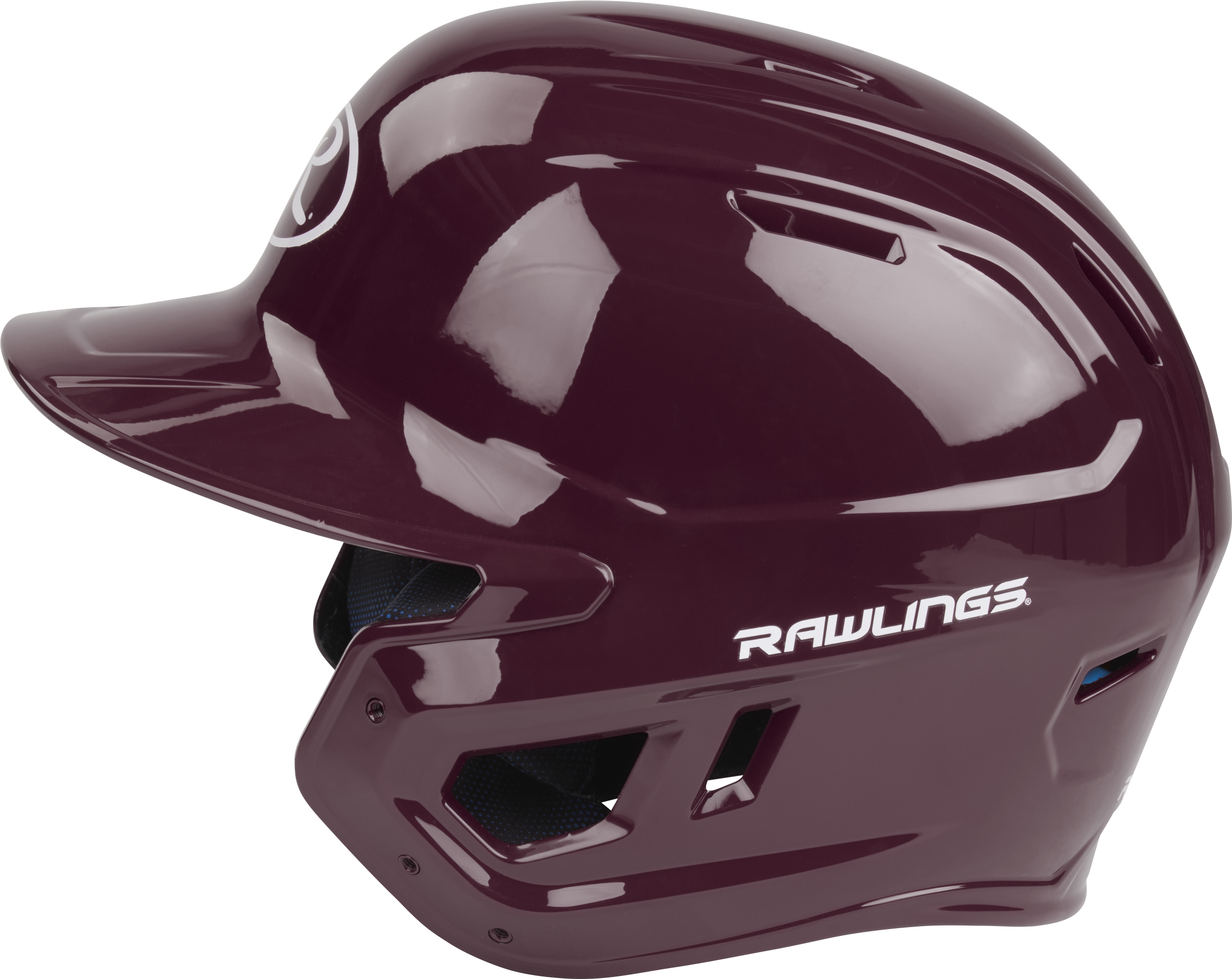 Rawlings Mach Gloss Junior Baseball Helmet - Maroon